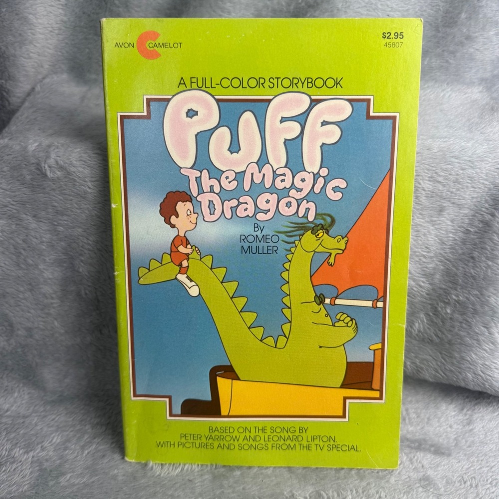 Puff The Magic Dragon 1979 Romeo Muller Avon Camelot First Printing Paperback